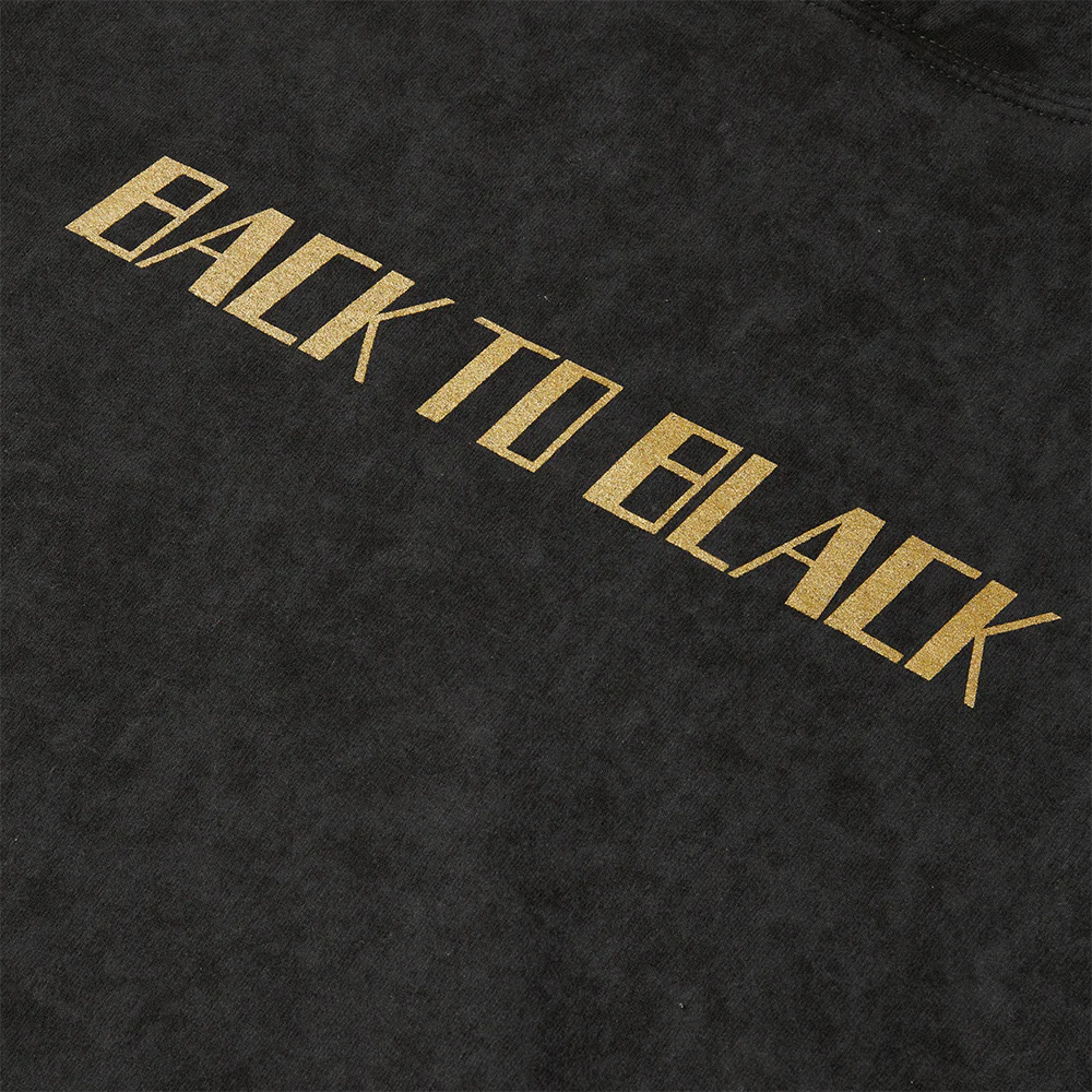 Back to Black Portrait Washed Hoodie - Image 4