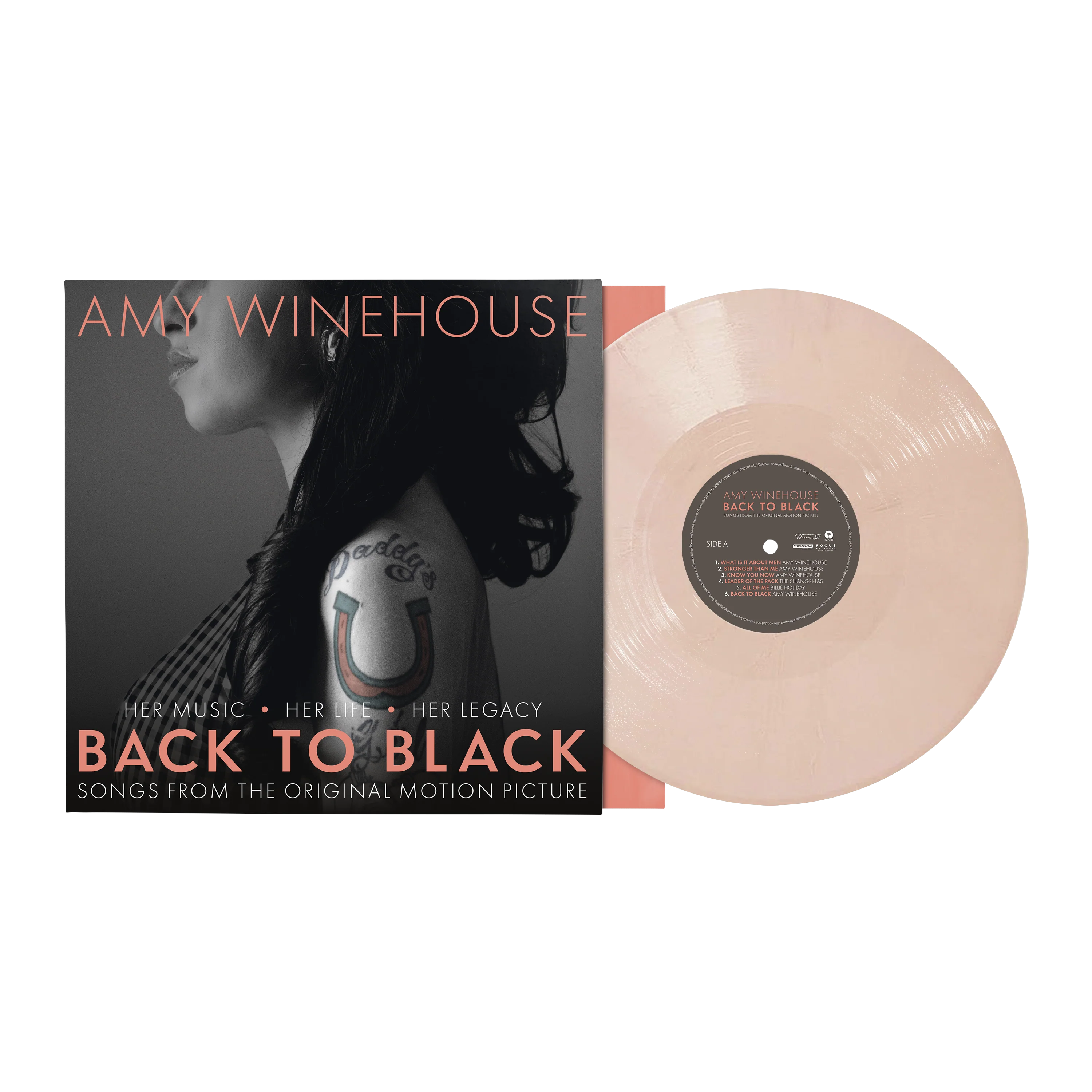 Back To Black - Songs From The Original Motion Picture: Exclusive Peach Vinyl LP + Back To Black Portrait Washed Hoodie - Image 2